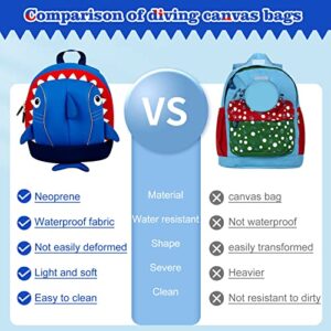 yisibo Kids Backpack with Safety Leash,Anti-lost Children Toddler Backpack for Boys Girls Baby (Shark With Safety Leash(1-6 Years))