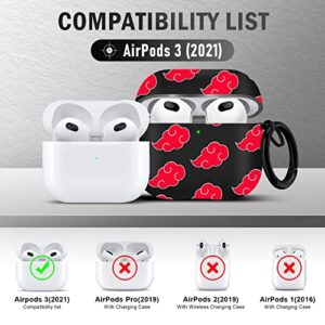 Maxjoy for AirPods 3 Case Cover - Anime Airpod 3rd Generation Case (2021) with Keychain Protective Case for Apple Airpods 3rd Generation Charging Case(Front LED Visible)