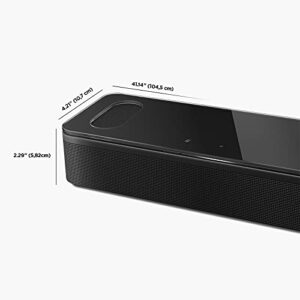 Bose Smart Soundbar 900 Dolby Atmos with Alexa Built-in, Bluetooth connectivity - Black & OmniJewel Floor Stand, Black