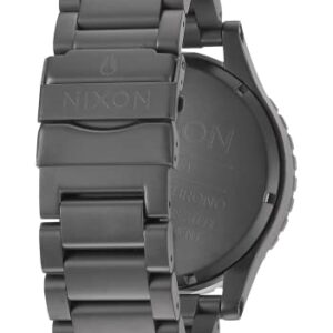 NIXON 51-30 Chrono A083 - Black/White/Gunmetal - 300m Water Resistant Men's Analog Fashion Watch (51mm Watch Face, 25mm Stainless Steel Band)