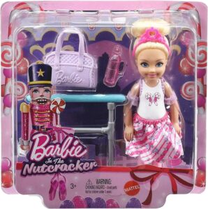 barbie in the nutcracker chelsea ballerina doll, blonde hair