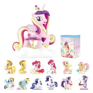 pop mart my little pony leisure afternoon blind box figures, random design mystery toys for modern home decor, collectible toy set for desk accessories, 1pc