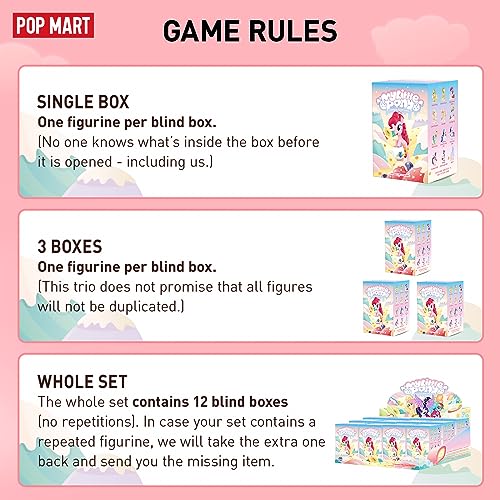 POP MART My Little Pony Leisure Afternoon Blind Box Figures, Random Design Mystery Toys for Modern Home Decor, Collectible Toy Set for Desk Accessories, 1PC