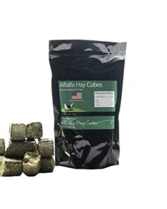 rabbit hole hay ultra premium, all natural alfalfa cubes for your small pet rabbit, chinchilla, or guinea pig (12oz)