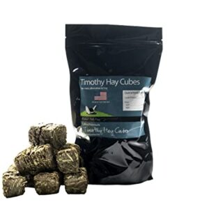 Rabbit Hole Hay Ultra Premium, All Natural Timothy Cubes for Your Small Pet Rabbit, Chinchilla, or Guinea Pig (12oz)