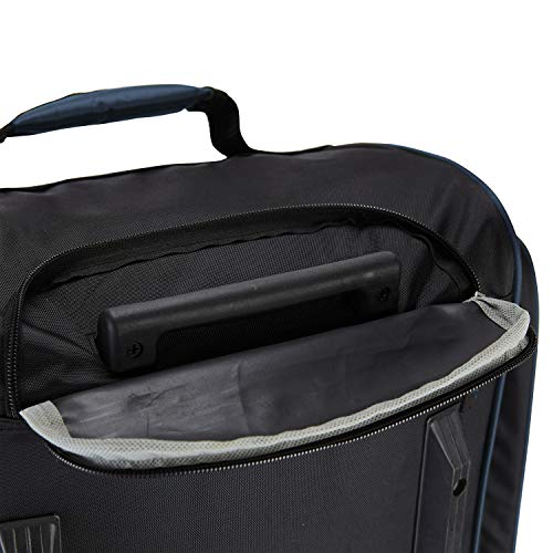 Travelers Club Xpedition 30 Inch Multi-Pocket Upright Rolling Duffel Bag, Blue, 30" Suitcase