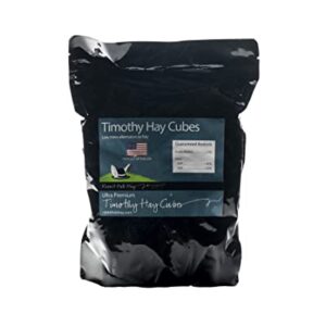 Rabbit Hole Hay Ultra Premium, All Natural Timothy Cubes for Your Small Pet Rabbit, Chinchilla, or Guinea Pig (24oz)