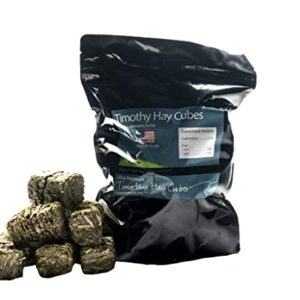 Rabbit Hole Hay Ultra Premium, All Natural Timothy Cubes for Your Small Pet Rabbit, Chinchilla, or Guinea Pig (24oz)