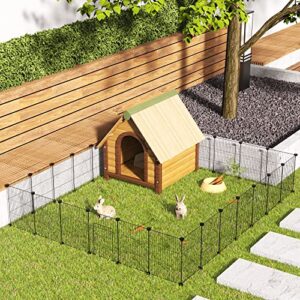 HOMIDEC Pet Playpen,Small Animals Cage DIY Wire Portable Yard Fence with Door for Indoor/Outdoor Use,Puppies,Kitties,Bunny,Turtle 48" x 24" x 16"