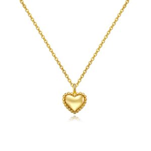 tewiky dainty gold necklace, cute necklaces for teen girls 14k gold plated cute heart choker necklaces trendy y2k jewelry delicate gold necklace for women girls