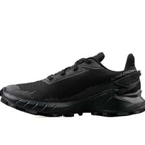 Salomon Women's ALPHACROSS 4 GTX W Hiking Shoe, Black/Black/Black, 8.5