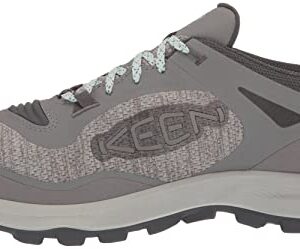 KEEN Women's Terradora Flex Low Height Waterproof Hiking Shoes, Steel Grey/Cloud Blue, 7