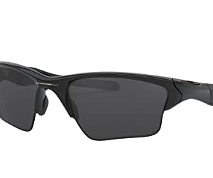 Oakley Half Jacket 2.0 XL OO9154 915401 62mm Polished Black/Black Iridium Sunglasses For Men Bundle Leash +VISIOVA Accessories