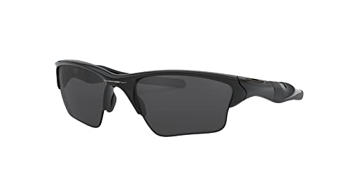 Oakley Half Jacket 2.0 XL OO9154 915401 62mm Polished Black/Black Iridium Sunglasses For Men Bundle Leash +VISIOVA Accessories