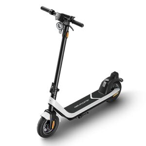 niu kqi 2 electric scooter for adults - 300w power, 25 miles long-range, 10'' tubeless fat tire, dual brakes, w. capacity 250lbs, portable folding commuting e-scooter, ul certified