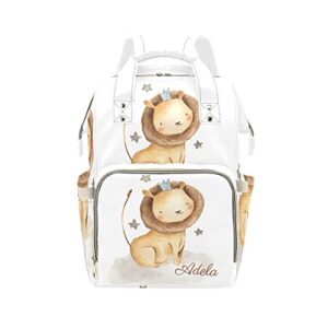 grandkli star lion king personalized diaper bag multi-function backpack nappy bag travel daypack for unisex