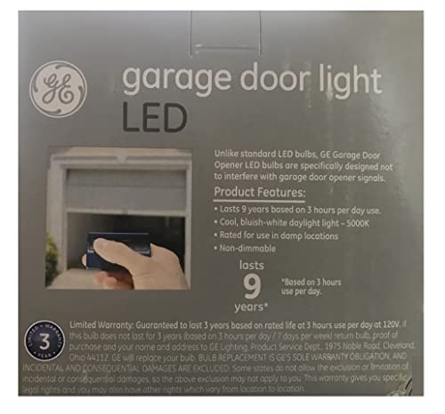 GE Garage Light 100-Watt EQ A19 Daylight LED Light Bulb (2-Pack)