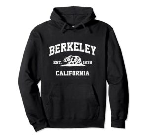 berkeley california ca vintage state athletic style pullover hoodie