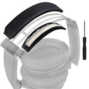 soulwit replacement headband pad kit for bose qc35 & quietcomfort 35 ii (qc35 ii) headphones, easy diy installation (black)