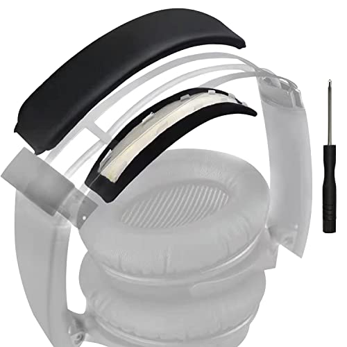 SOULWIT Replacement Headband Pad Kit for Bose QC35 & QuietComfort 35 II (QC35 ii) Headphones, Easy DIY Installation (Black)