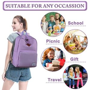 VASCHY School Backpack, Ultra Lightweight Backpack for Women Bookbag for Kids Teen Boys Girls Purple