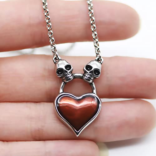 Controse Skull Heart Necklace - Pure Hearts Will Find You