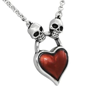 Controse Skull Heart Necklace - Pure Hearts Will Find You