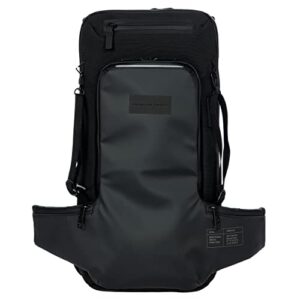 porsche design hiking backpack - lightweight travel backpack for women and men - 13" laptop designer bag - black