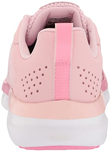 Under Armour girls Girls' Grade School Assert 9 Sneaker, (601) Prime Pink/Flamingo/Metallic Silver, 4.5 Big Kid US