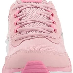 Under Armour girls Girls' Grade School Assert 9 Sneaker, (601) Prime Pink/Flamingo/Metallic Silver, 4.5 Big Kid US