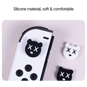 PERFECTSIGHT Cute Thumb Grips Cap Compatible with Nintendo Switch Joycon/OLED/Lite, Soft Silicon Joystick Caps, Kawaii Skin Button Stick Cover 3D Analog Kit for NS Controller, Mario Luigi Bros