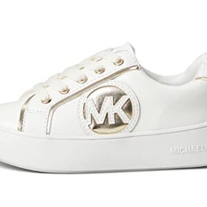 Michael Kors Girl's Jordana Poppy (Little Kid/Big Kid) White Smooth 3 Little Kid M