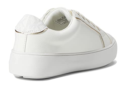 Michael Kors Girl's Jordana Poppy (Little Kid/Big Kid) White Smooth 3 Little Kid M