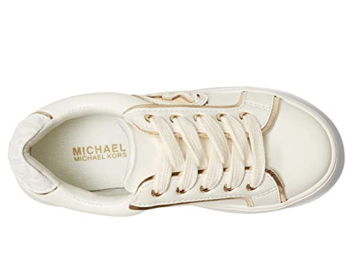 Michael Kors Girl's Jordana Poppy (Little Kid/Big Kid) White Smooth 3 Little Kid M