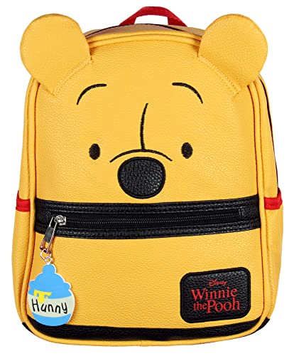 Disney Winnie The Pooh Hunny Lovin' Textured Faux Leather 3D Ears Mini Backpack