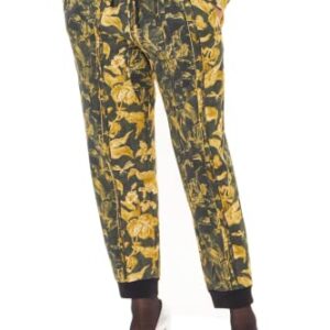 Gary Graham 422 unisex adult Patched Sweatpants, Army Floral, Large US