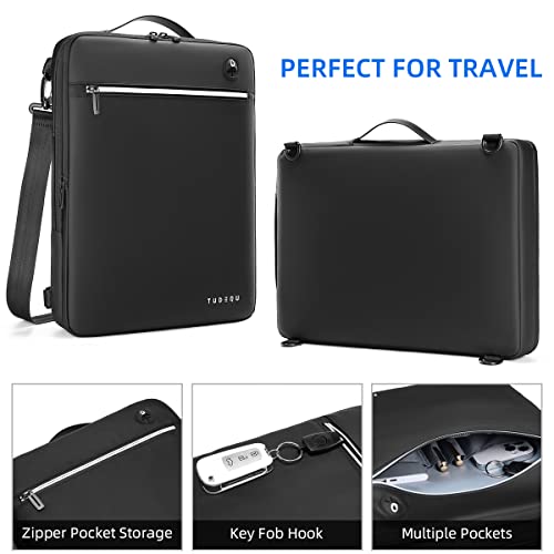 TUDEQU Laptop Bag 15.6 Inch Laptop Carrying Case,Water Resistant Slim Computer Bag Briefcase with Shoulder Strap for WomenMen