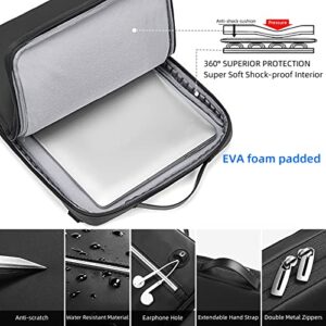 TUDEQU Laptop Bag 15.6 Inch Laptop Carrying Case,Water Resistant Slim Computer Bag Briefcase with Shoulder Strap for WomenMen