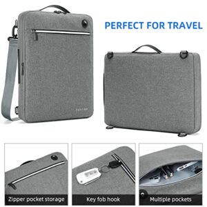 TUDEQU Laptop Bag for 15.6 Inch Laptop Tablet, 360° Protective Computer Bags with Shoulder Strap, Water Resistant Slim Laptop Carrying Sleeve Case for Women Men
