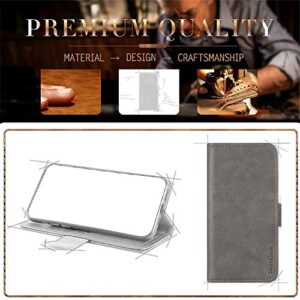 for Infinix Smart 5 Pro Case, Leather Wallet Case with Cash & Card Slots Soft TPU Back Cover Magnet Flip Case for Infinix Smart 5 Pro (6.52”)