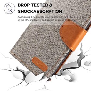 for Infinix Smart 5 Pro Case, Oxford Leather Wallet Case with Soft TPU Back Cover Magnet Flip Case for Infinix Smart 5 Pro (6.52”)