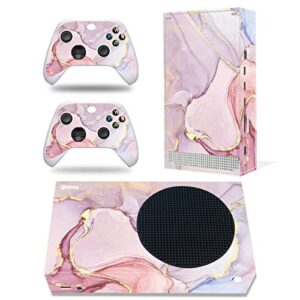 skin for xbox series s, whole body vinyl decal protective cover wrap sticker for xbox series s console and wireless controller (xbox series s, pink a)