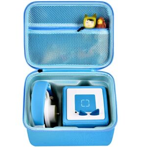 case comaptible with toniebox audio player starter set and for tonies figures characters. toy story storage organizer carrying holder for headphones, charging station and accessories (box only) -blue