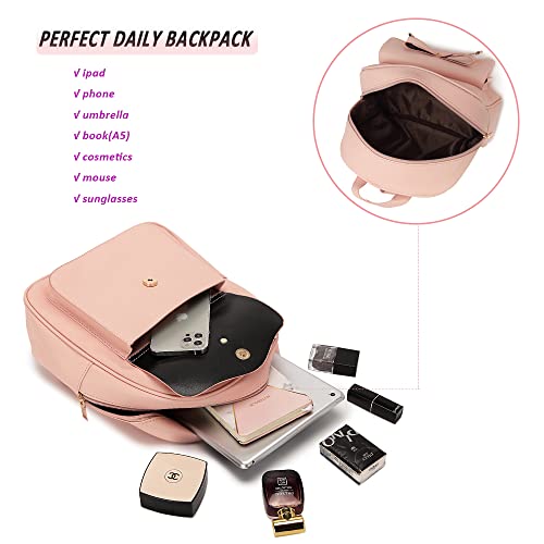 MACCINELO Cute PU leather 3pcs set backpack mini purse shoulder bag for women girls Rucksack for Ladies Shoulder Bag over 5 years old