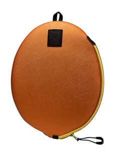 onejoy badminton paddle cover, badminton racquet sleeves, badminton racket bag with zipper, for single badminton racket, aj20-335 orange color 26cm x 22cm