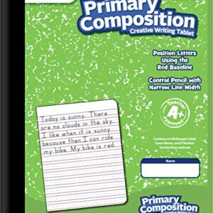 Mead Primary Composition Notebook K-2, 12 Pack Primary Ruled Composition Book, Color May Vary, Grades K-2 Writing Dotted Lined Notebook, 100 Sheets (200 Pages) 489902ELG