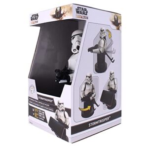 Exquisite Gaming: The Mandalorian: Imperial Stormtrooper -Star Wars Mobile Phone & Gaming Controller Holder, Device Stand, Cable Guys, Licensed Figure