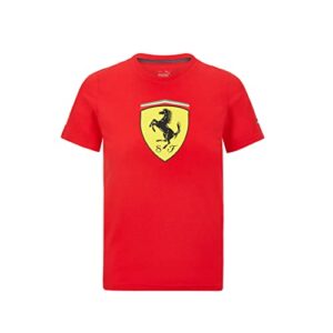 scuderia ferrari f1 men's puma large logo t-shirt (xs, red)