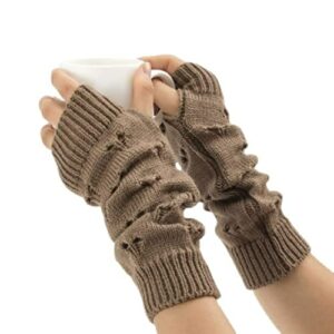 grunge gloves fairy grunge accessories ripped glove crochet glove grunge clothes fairy grunge aesthetic (brown)