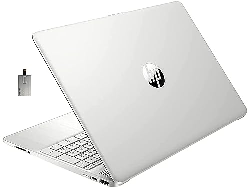 HP 2022 15.6" FHD Laptop, AMD Ryzen 5-5500U Processor, 32GB RAM, 1TB PCIe SSD, AMD Radeon Graphics, HD Webcam, Wi-fi, Bluetooth, Win 11, Silver, 32GB SnowBell USB Card